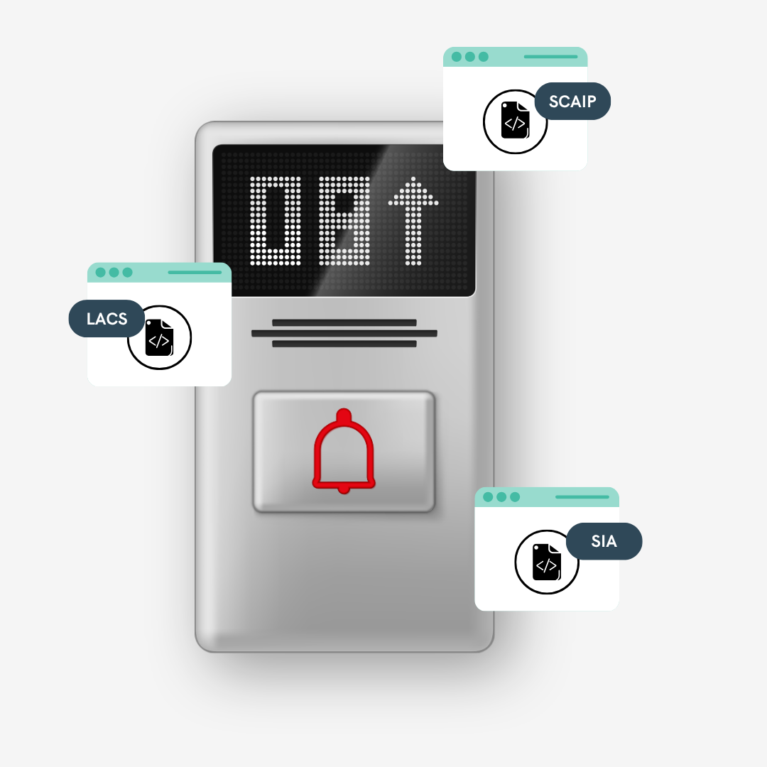 Add support for modern and legacy lift alarm protocols with iotcomms.io